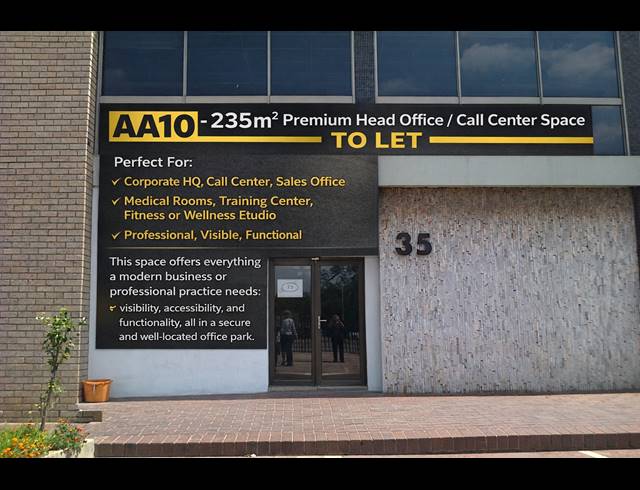 Office property to rent in ANDERBOLT